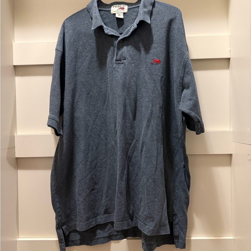 Men's Perlis Blue gray Polo Shirt